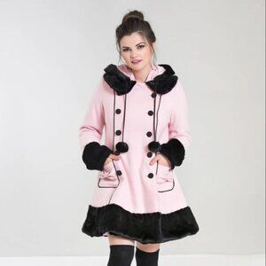 Hell Bunny Sarah Jane Pink Coat XS